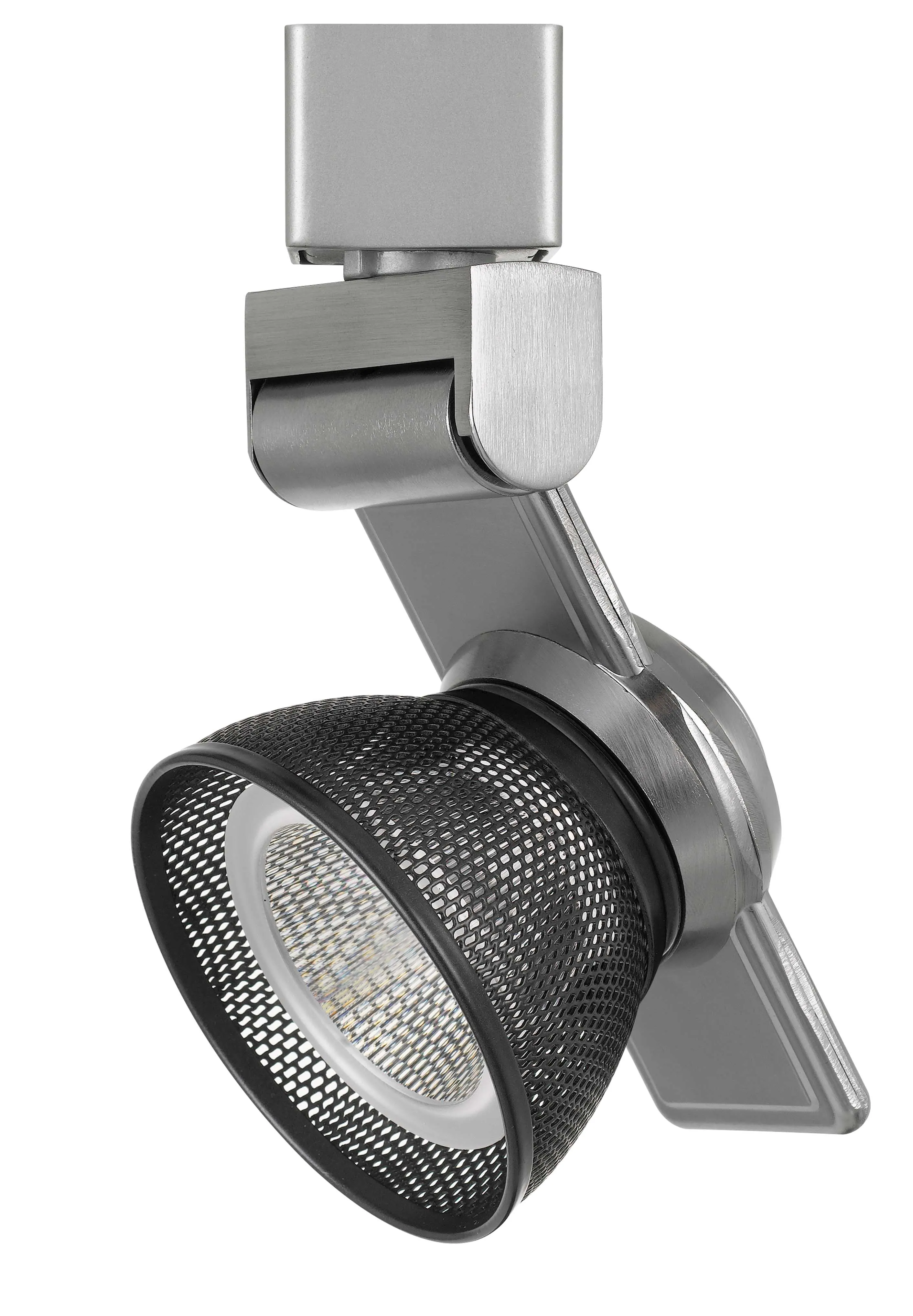 12W Dimmable Integrated LED Track Fixture - Brushed Steel, 750 Lumens, 3000K, 355° Rotation, Stylish Lighting