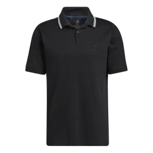 adidas Golf Go-To Pique Polo - Black/White