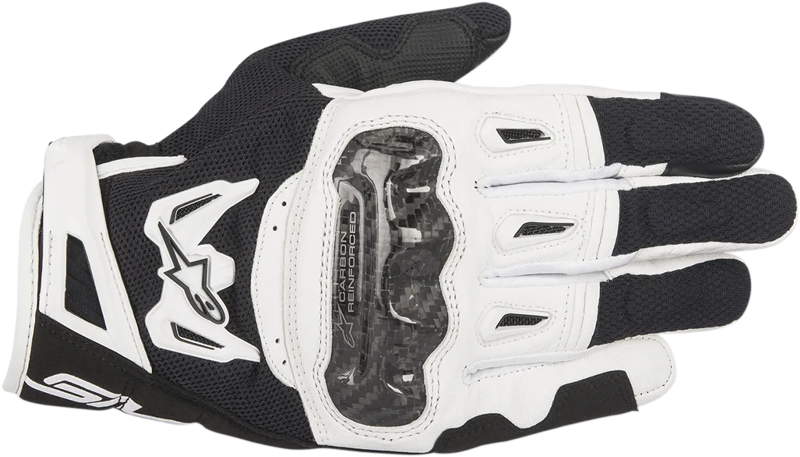 ALPINESTARS SMX-2 Air Carbon V2 Gloves - Black/White - Small 3567717-12-S