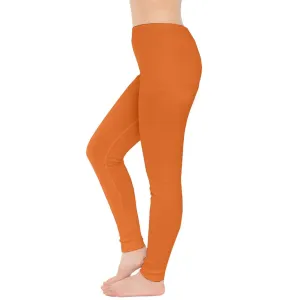 Amai Solid Orange Casual Leggings