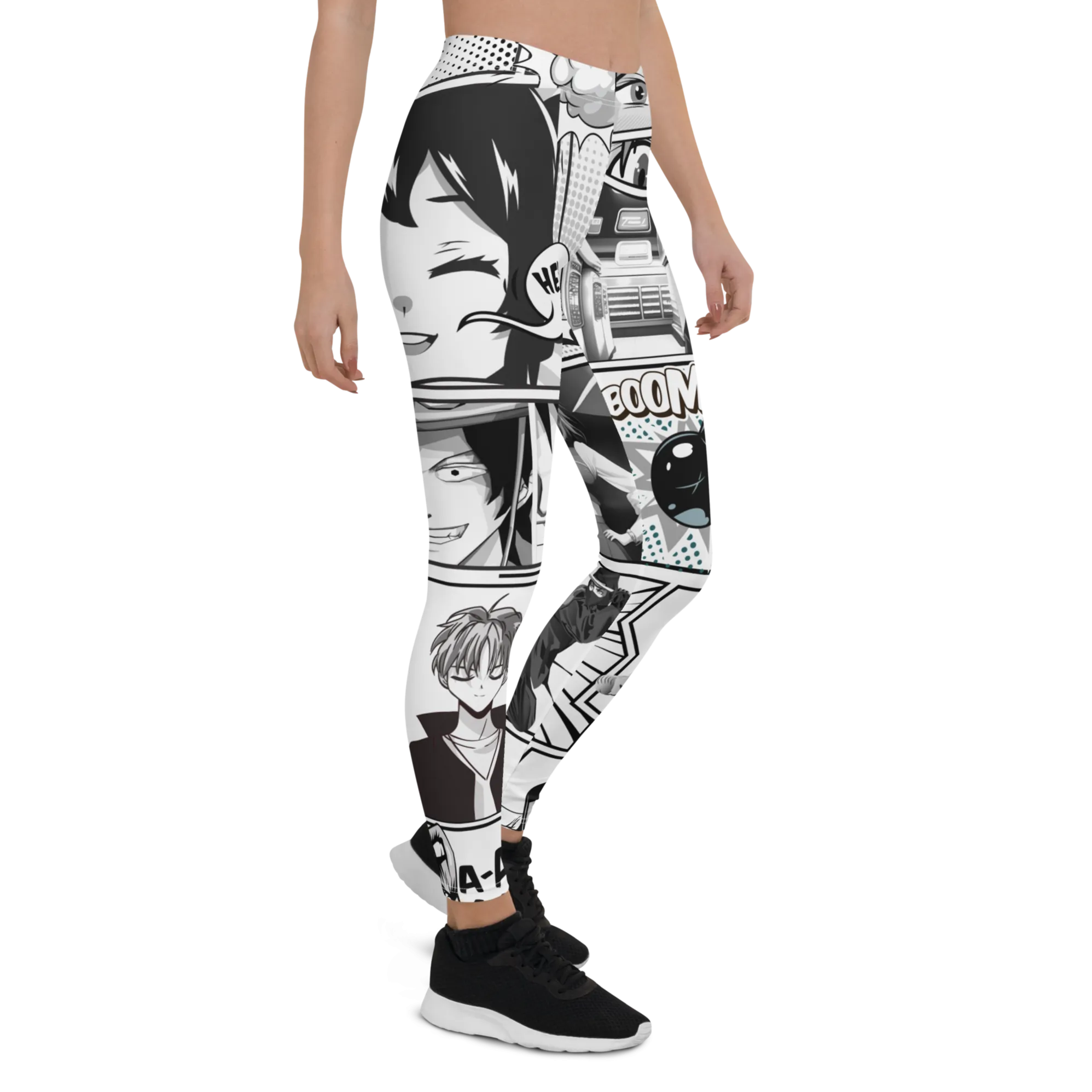 Black and White Comic Leggings