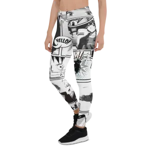 Black and White Comic Leggings