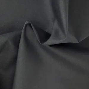 Black Polyester/Cotton Broadcloth Shirting - SKU 6671 #S