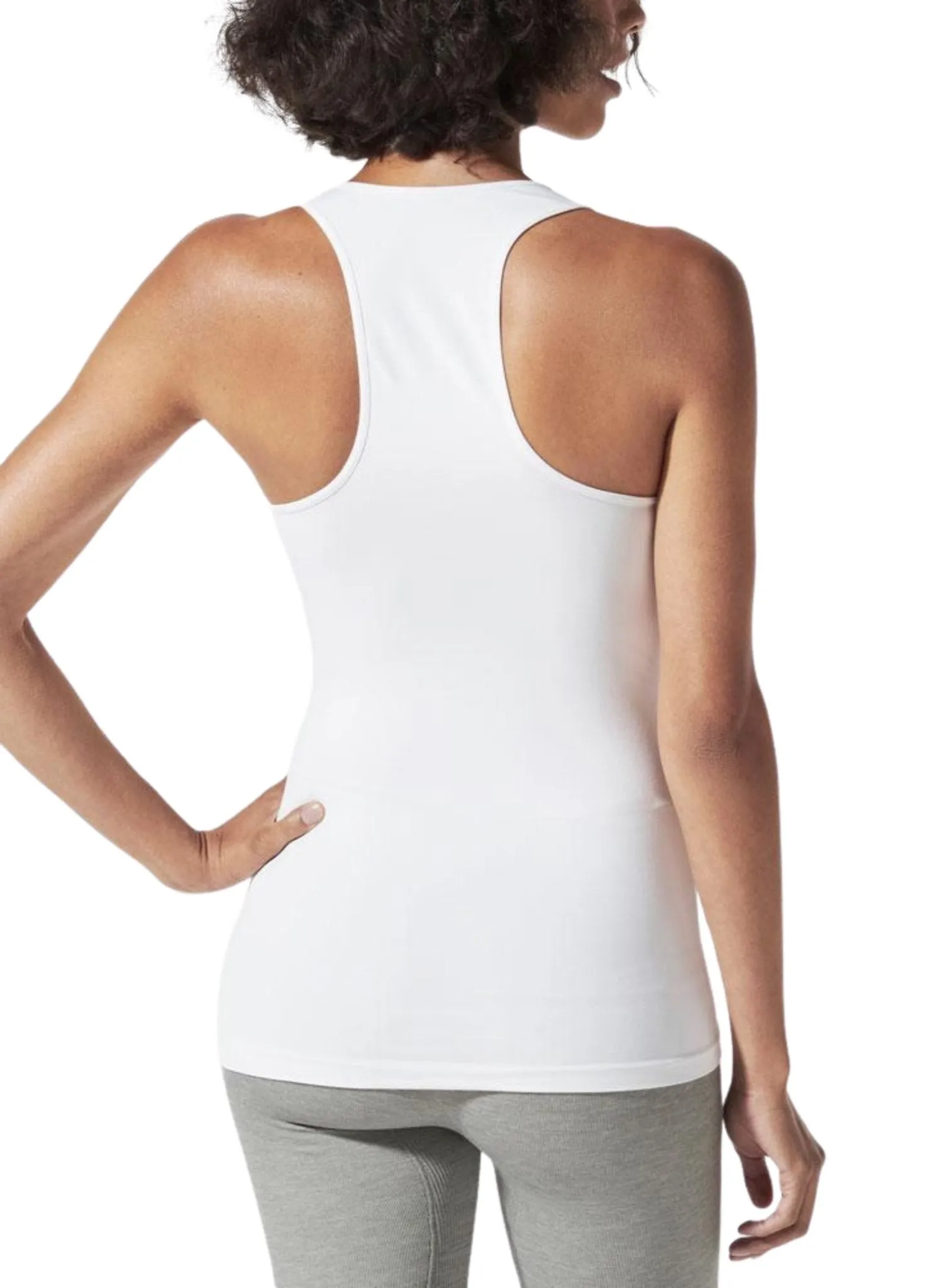 BLANQI Body Cooling Racerback Nursing Tank - White