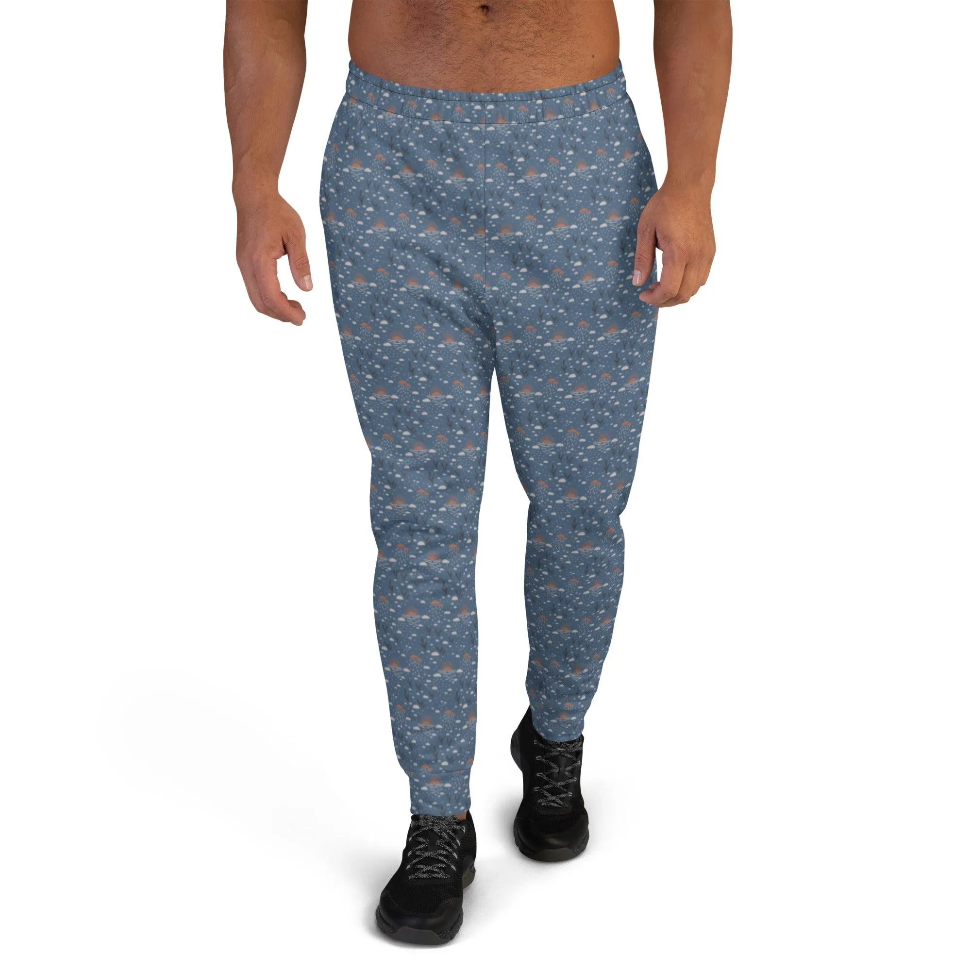 Blue Romantic Earth Men's Street Joggers