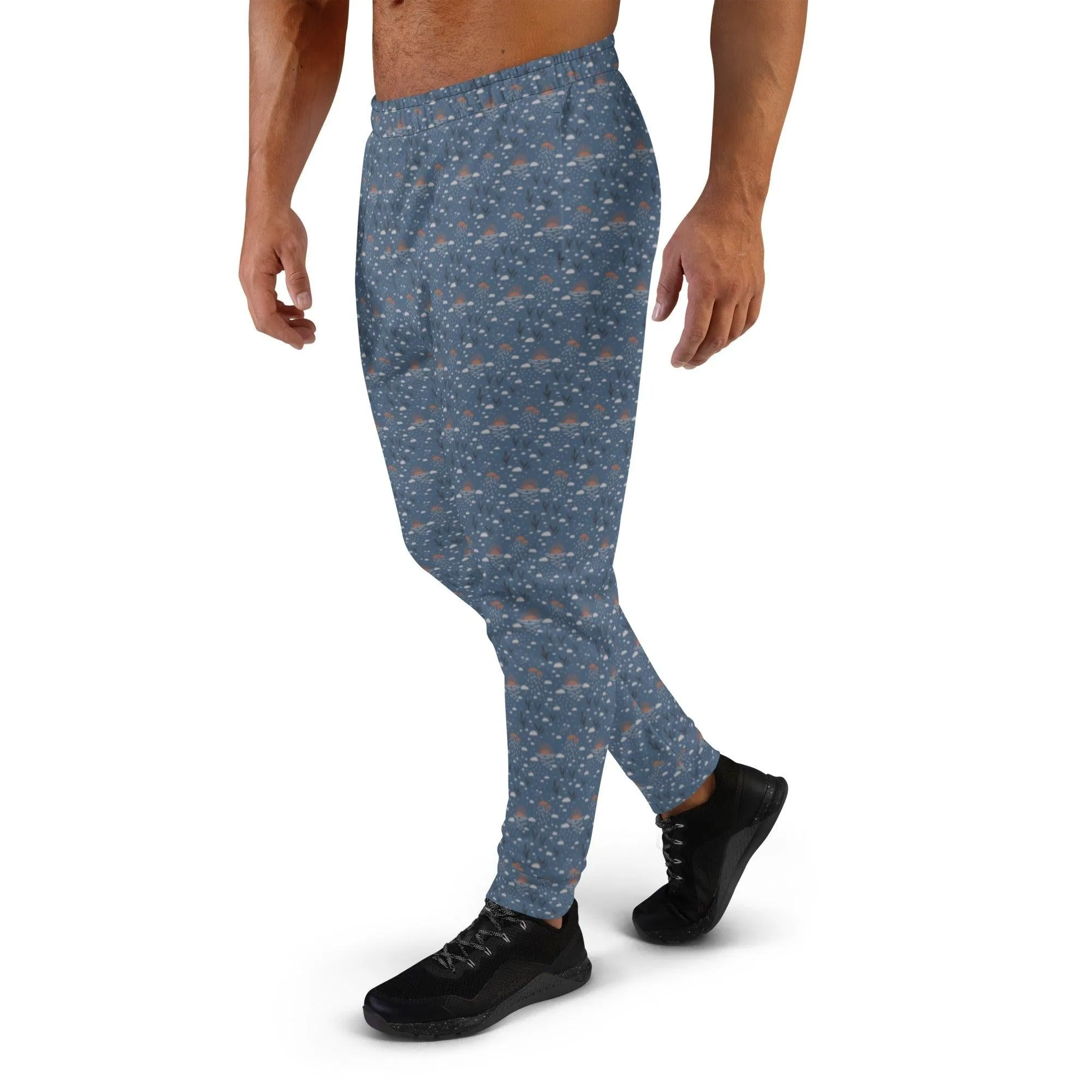 Blue Romantic Earth Men's Street Joggers