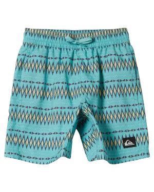 Boys Everyday Heritage Volley Shorts in Marine Blue