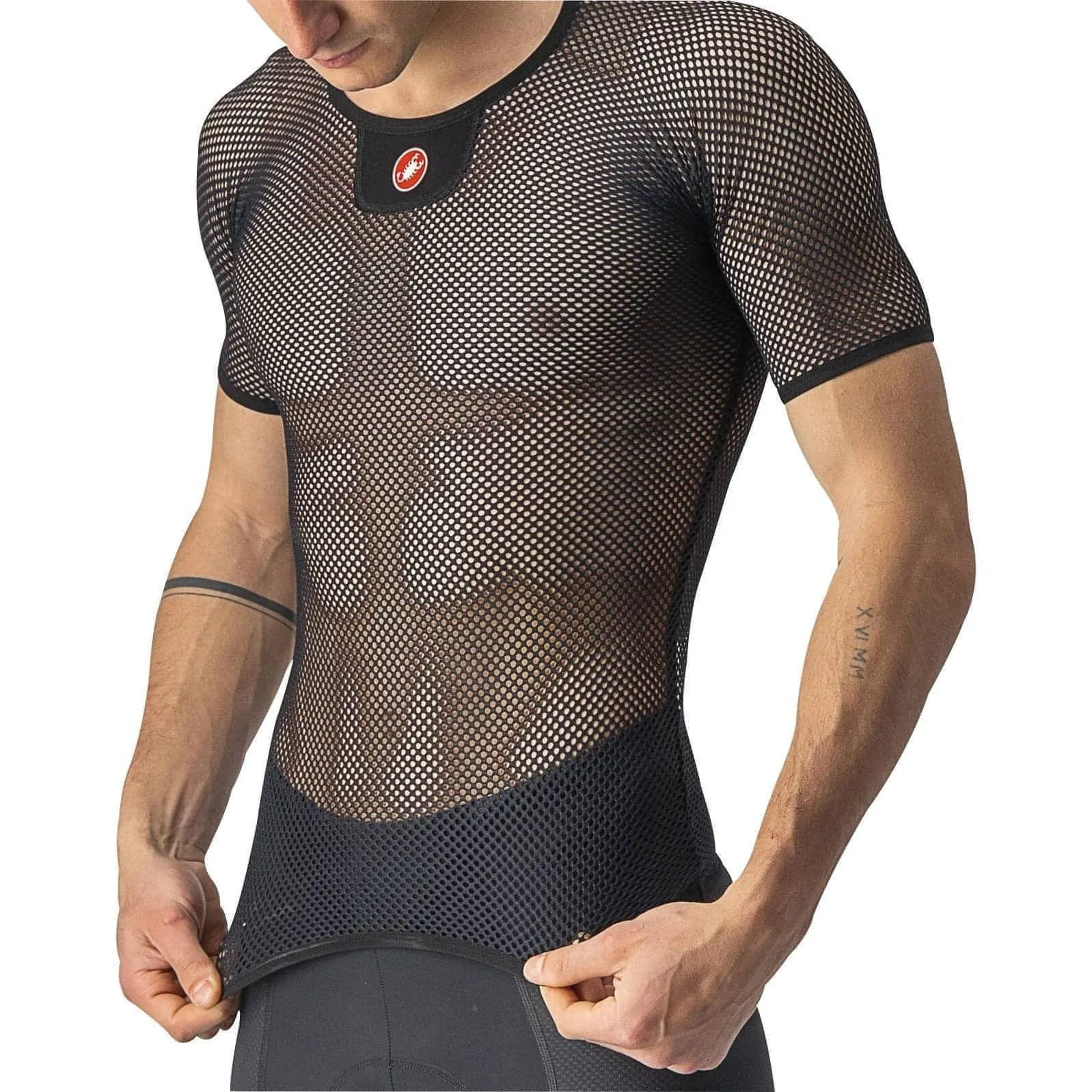 Castelli Core Mesh 3 Short Sleeve Mens Cycling Base Layer - Black