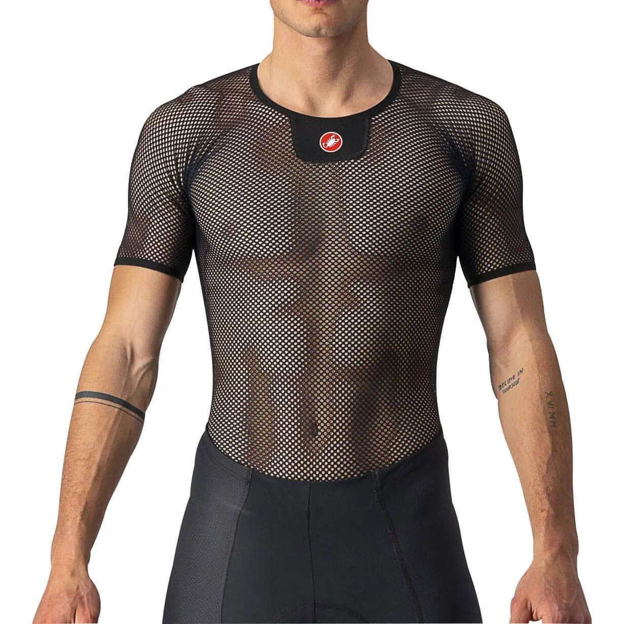 Castelli Core Mesh 3 Short Sleeve Mens Cycling Base Layer - Black