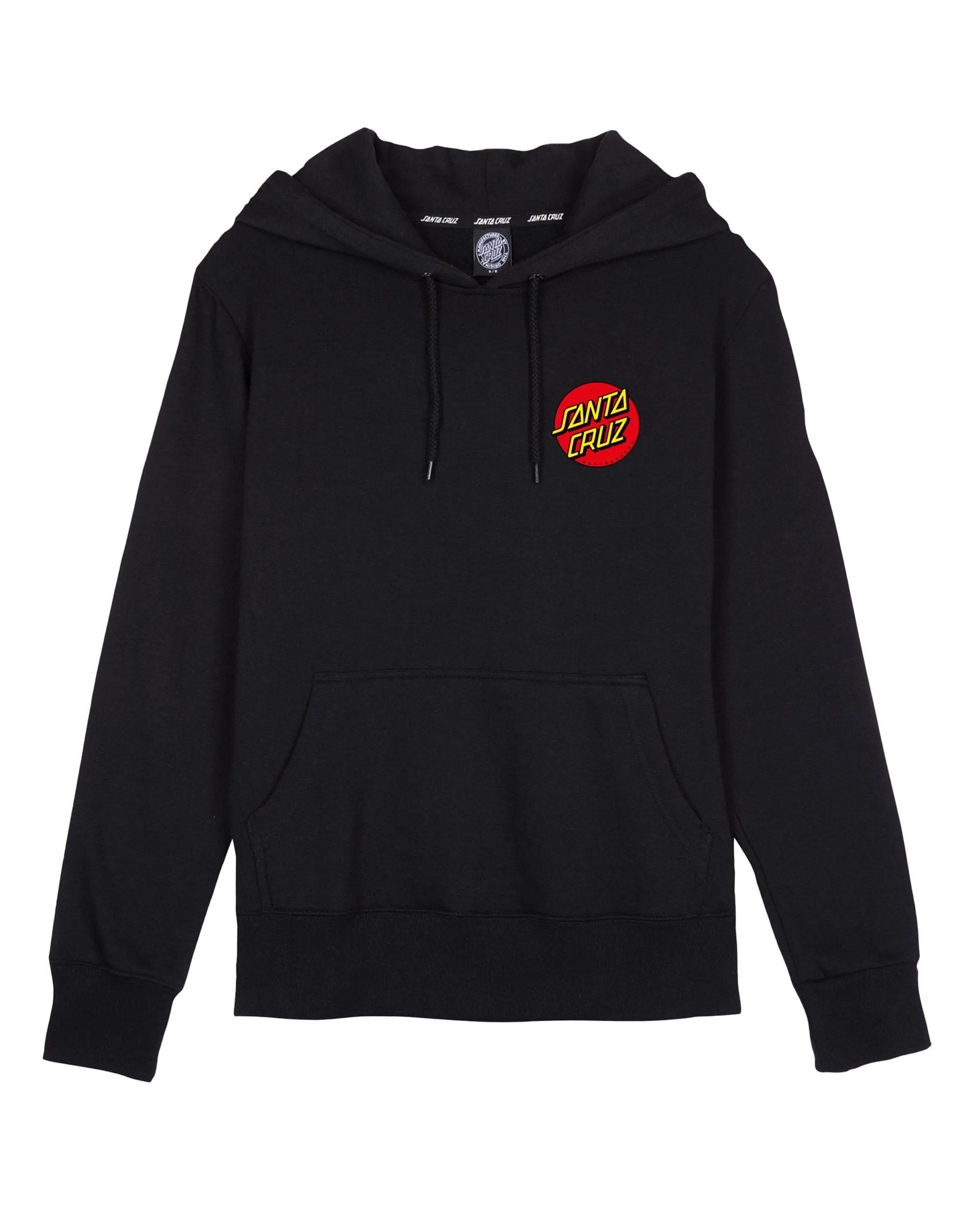 Classic Dot Chest Hoodie in Black