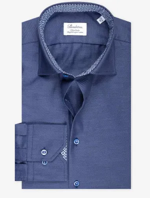 Contrast Twill Shirt Navy