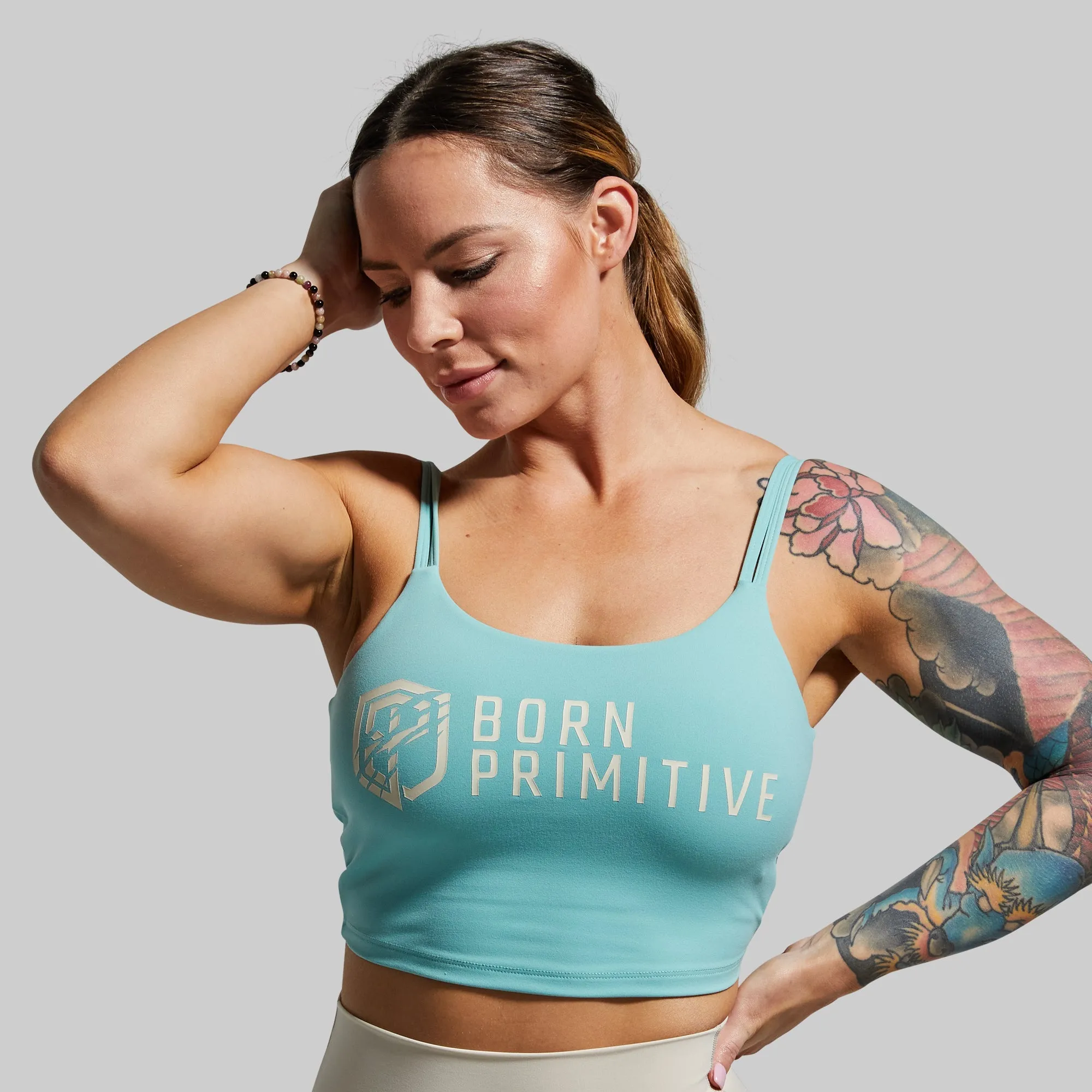 Don't Get It Twisted Sports Bra (Brand Strength-Jungle Mist)