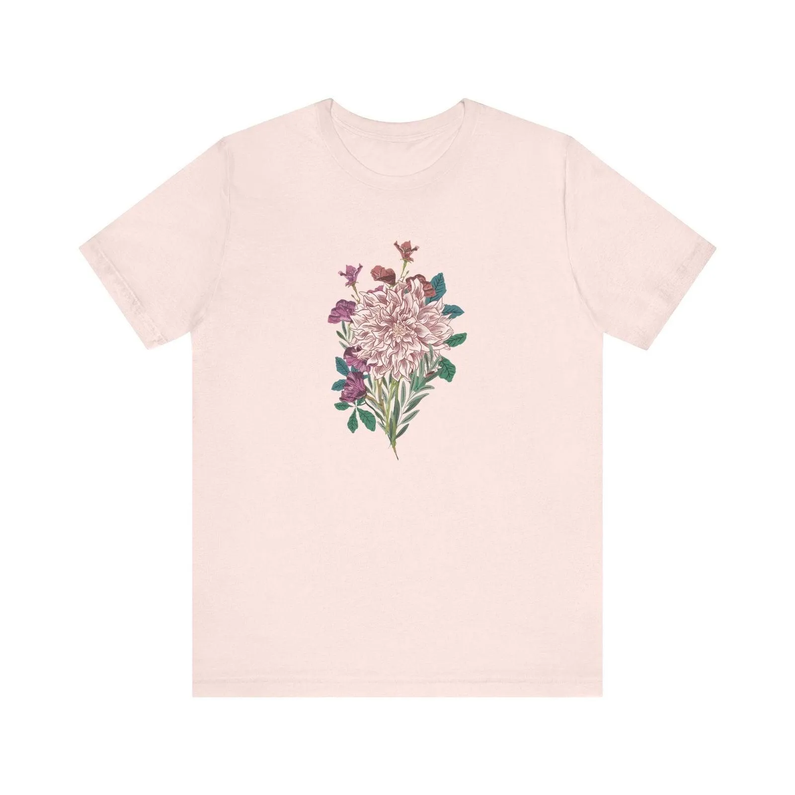 Flower Blossoming Dahlia T Shirt