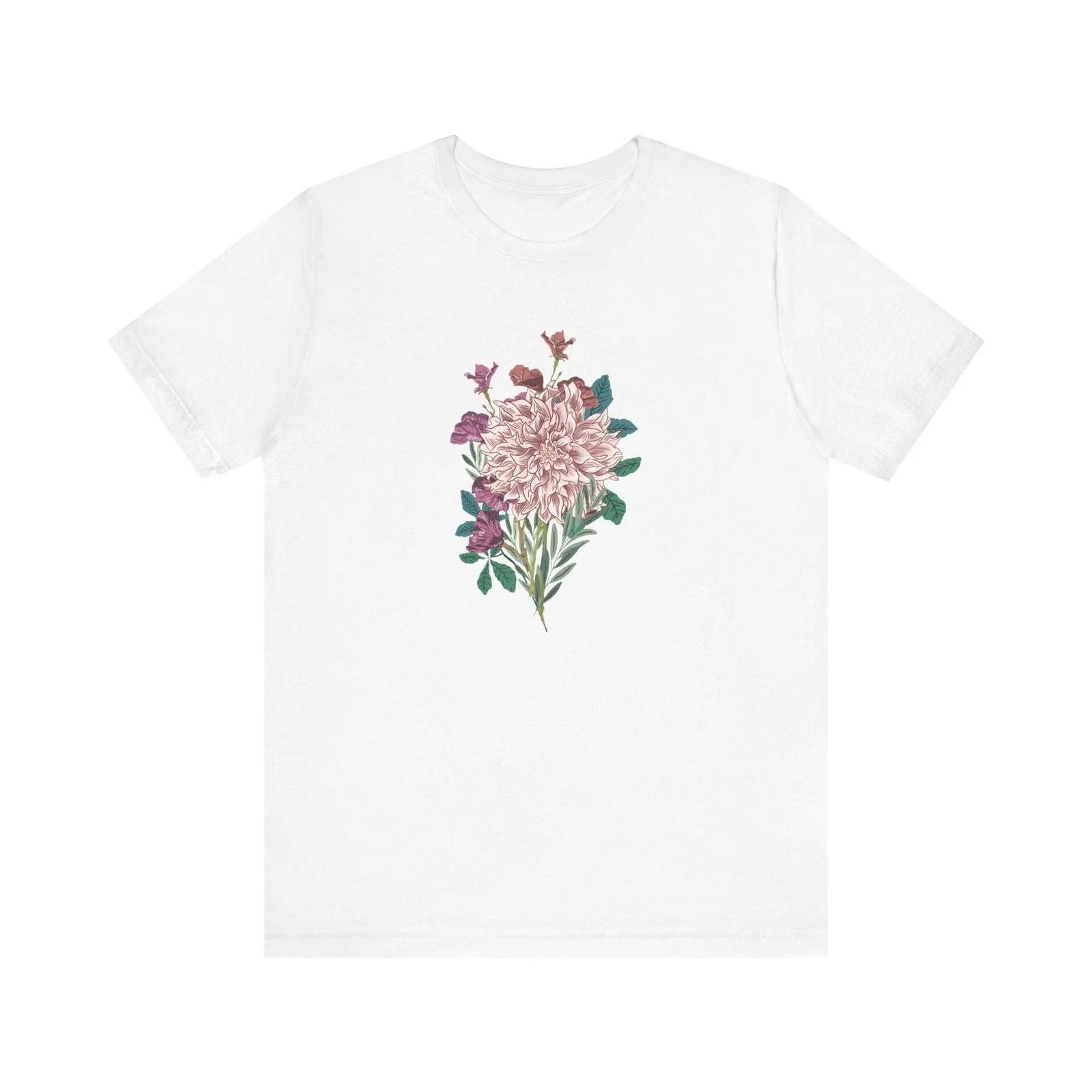 Flower Blossoming Dahlia T Shirt