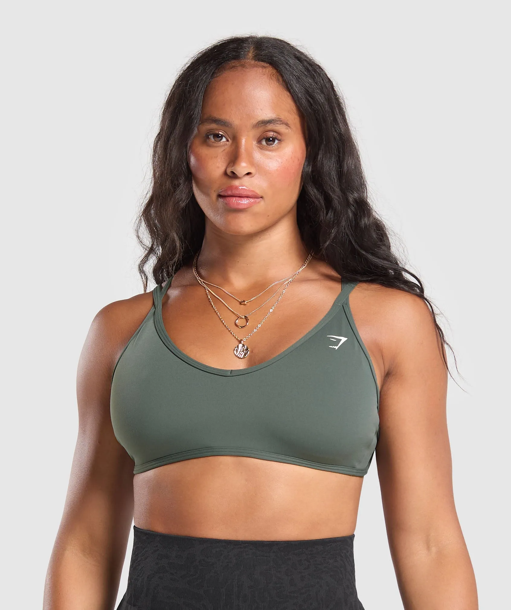 Gymshark Back Gains Sports Bra - Slate Teal