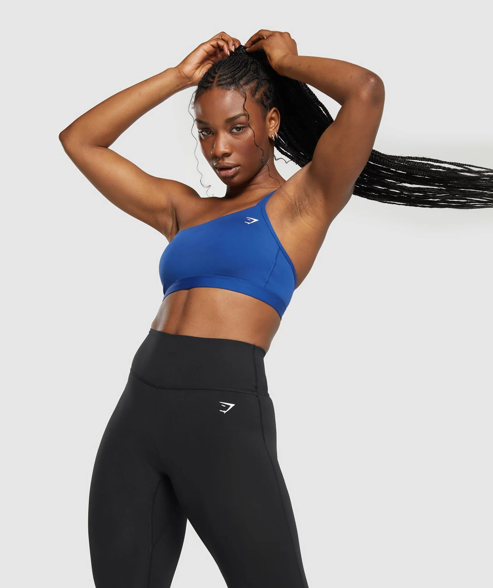 Gymshark One Shoulder Sports Bra - Wave Blue