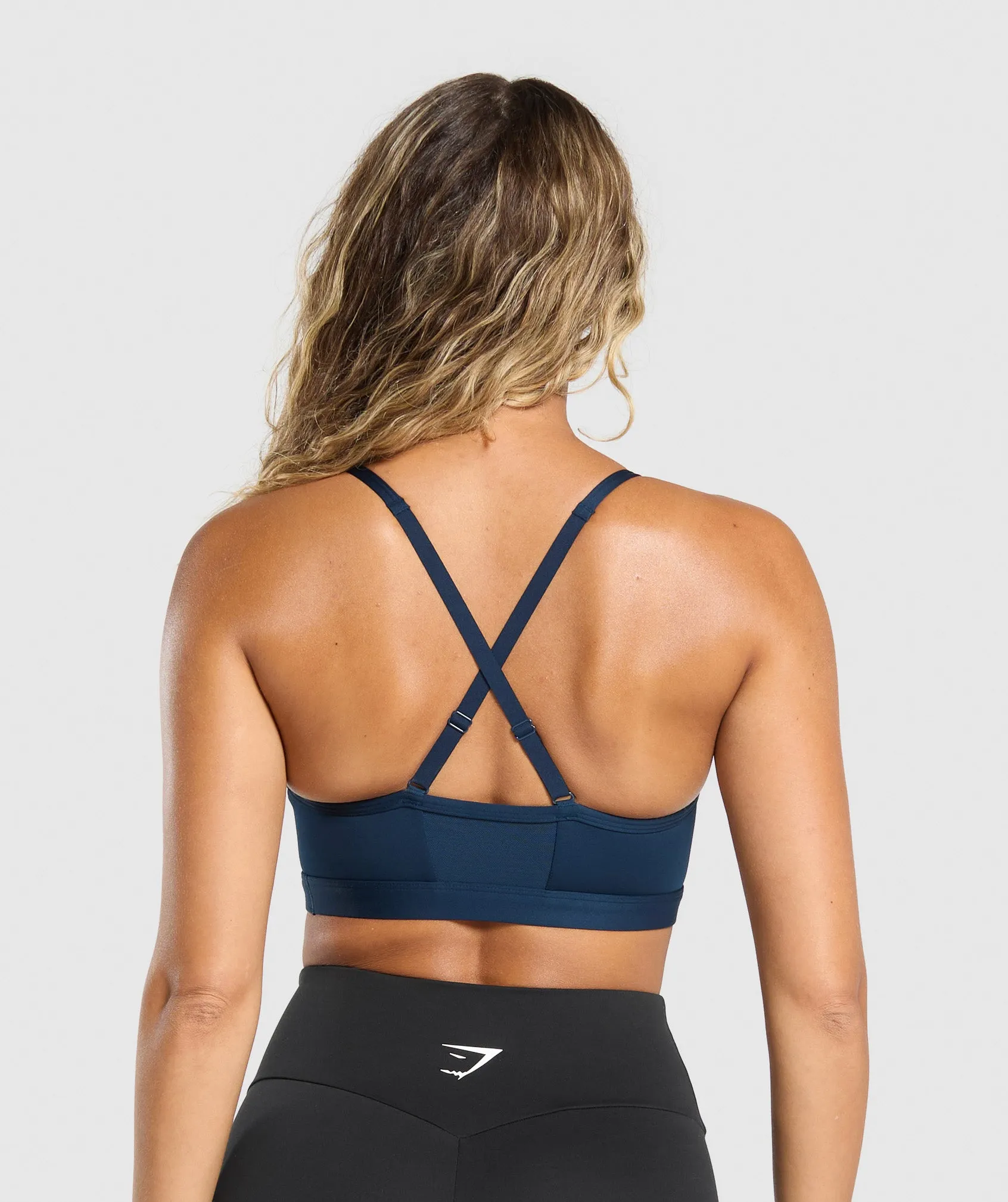 Gymshark Ruched Sports Bra - Navy