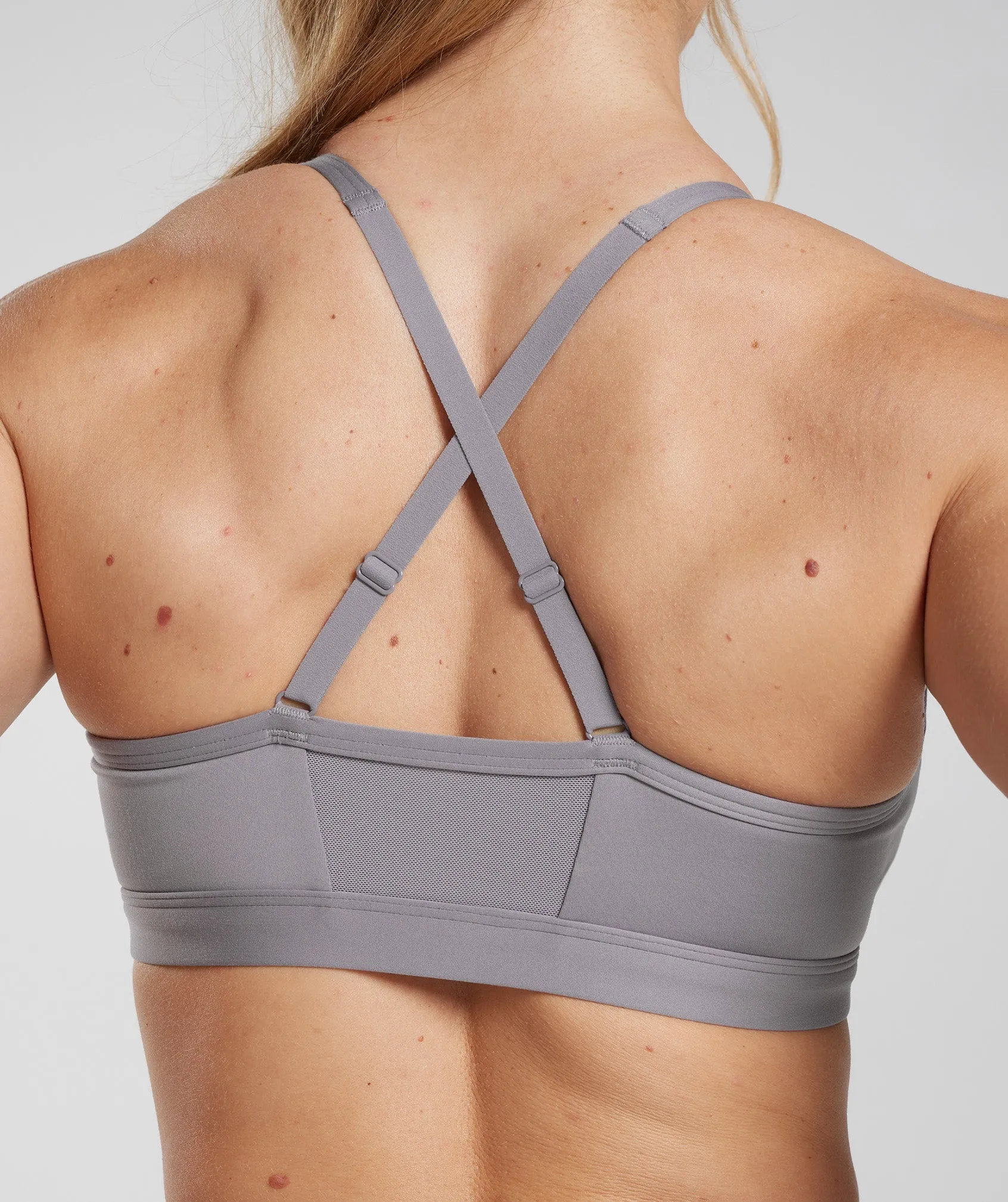 Gymshark Ruched Sports Bra - Slate Lavender