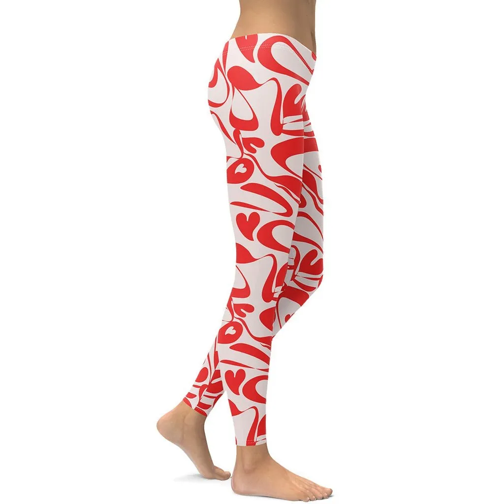 Heart Swirl Leggings