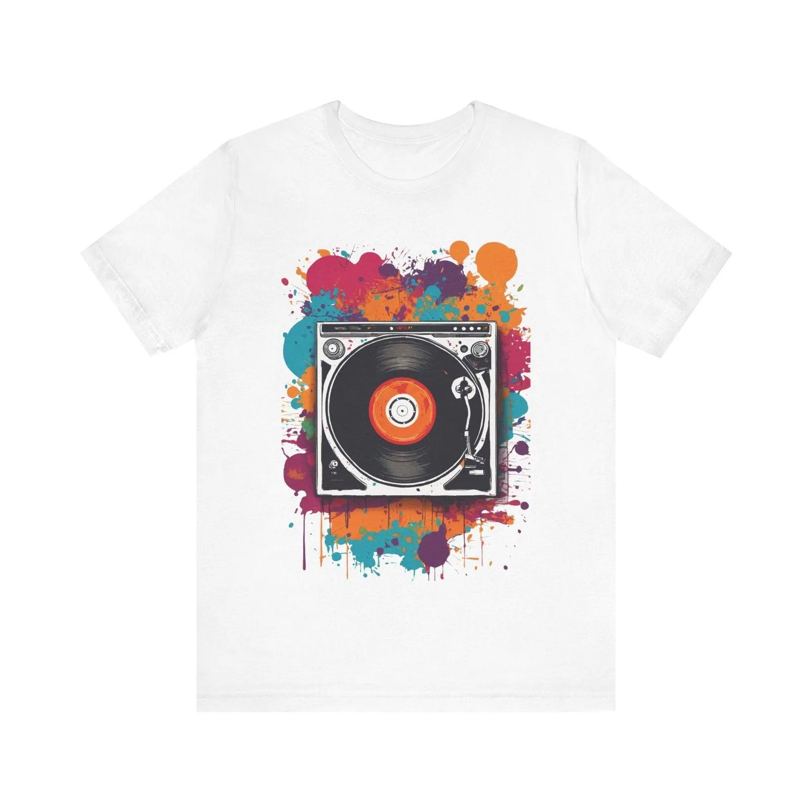 Hip Hop Vinyl Splash T Shirt