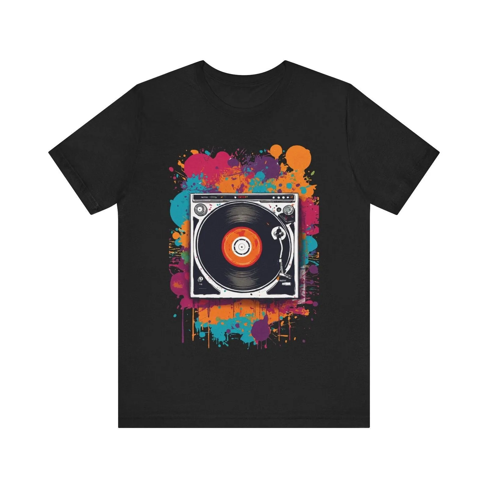 Hip Hop Vinyl Splash T Shirt