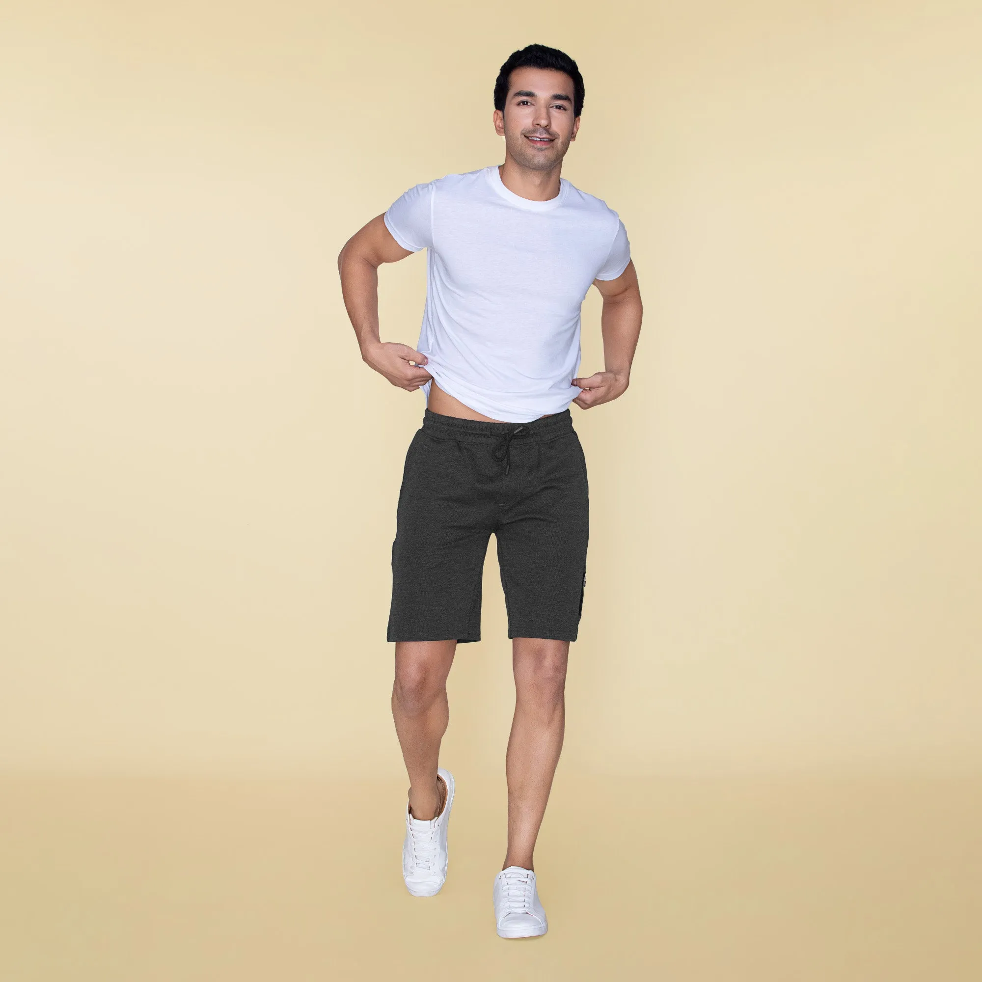 Hype Cotton Rich Shorts Graphite Grey