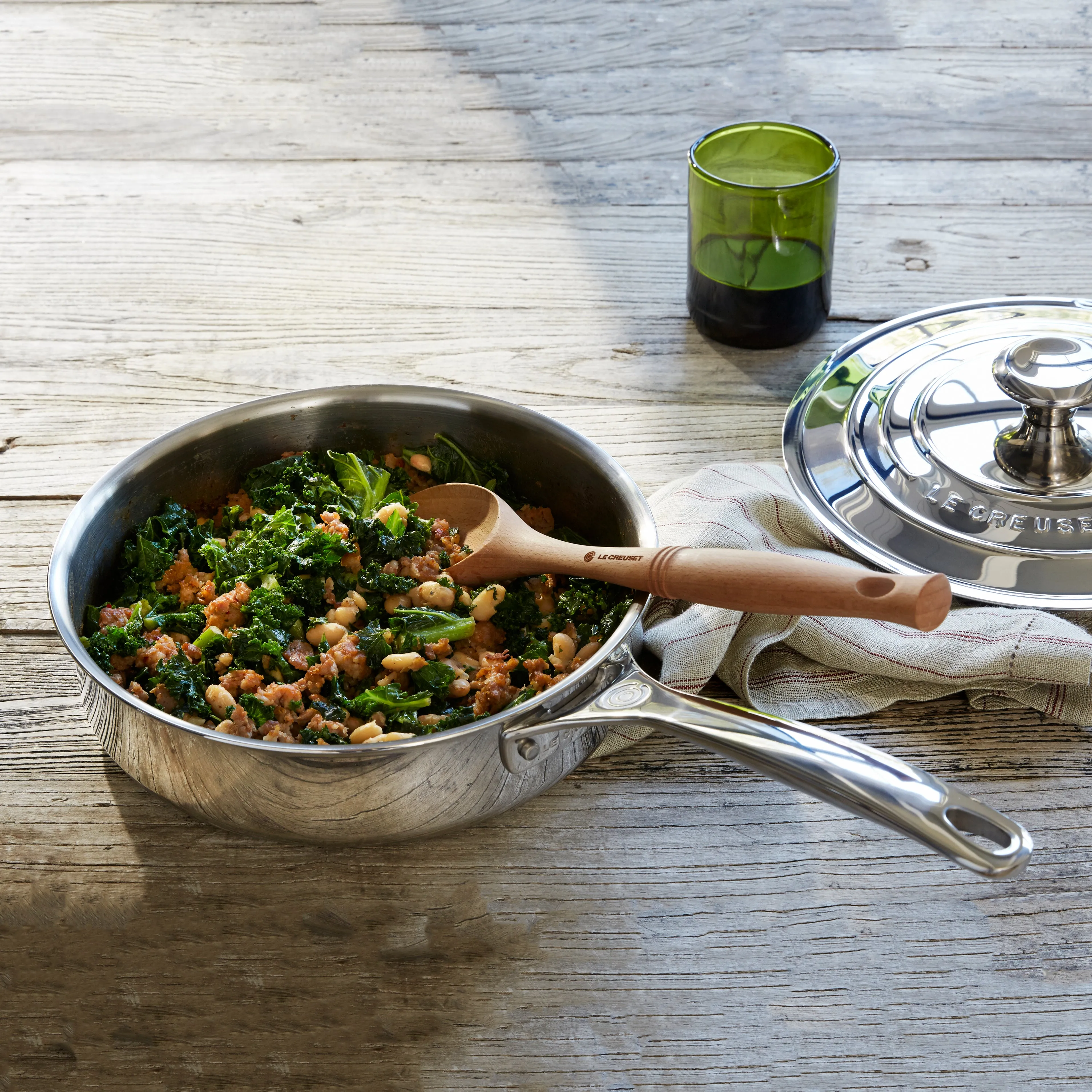 Le Creuset Stainless Steel 3-quart Saute Pan