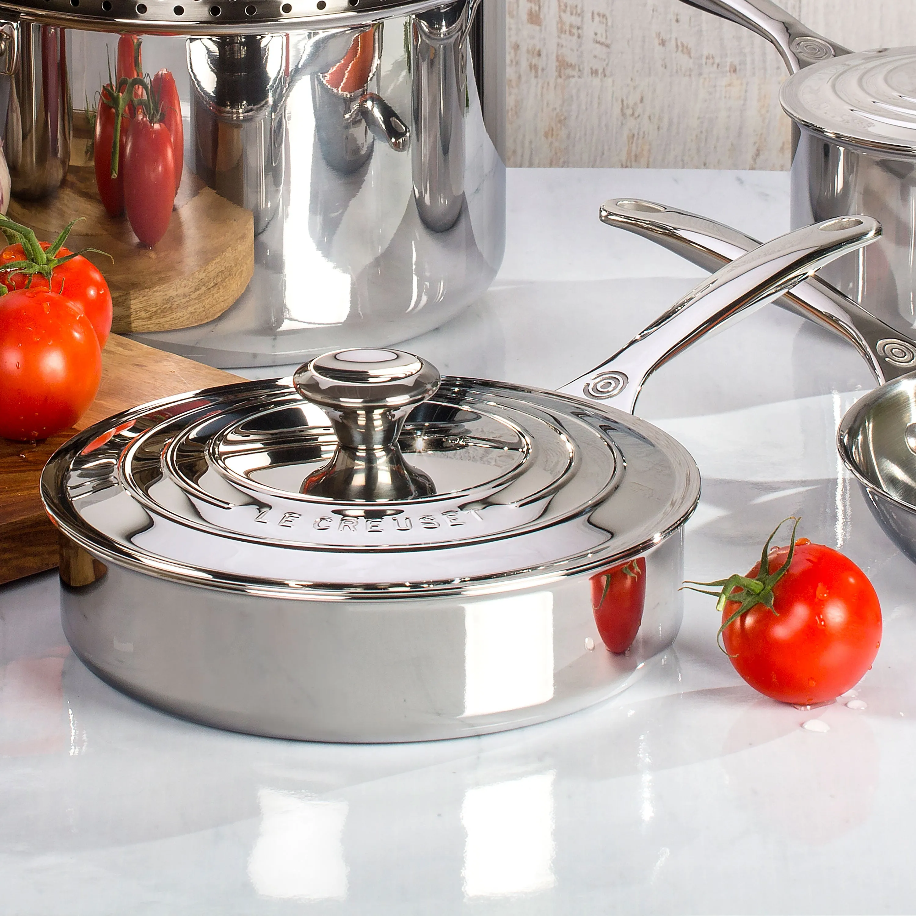 Le Creuset Stainless Steel 3-quart Saute Pan