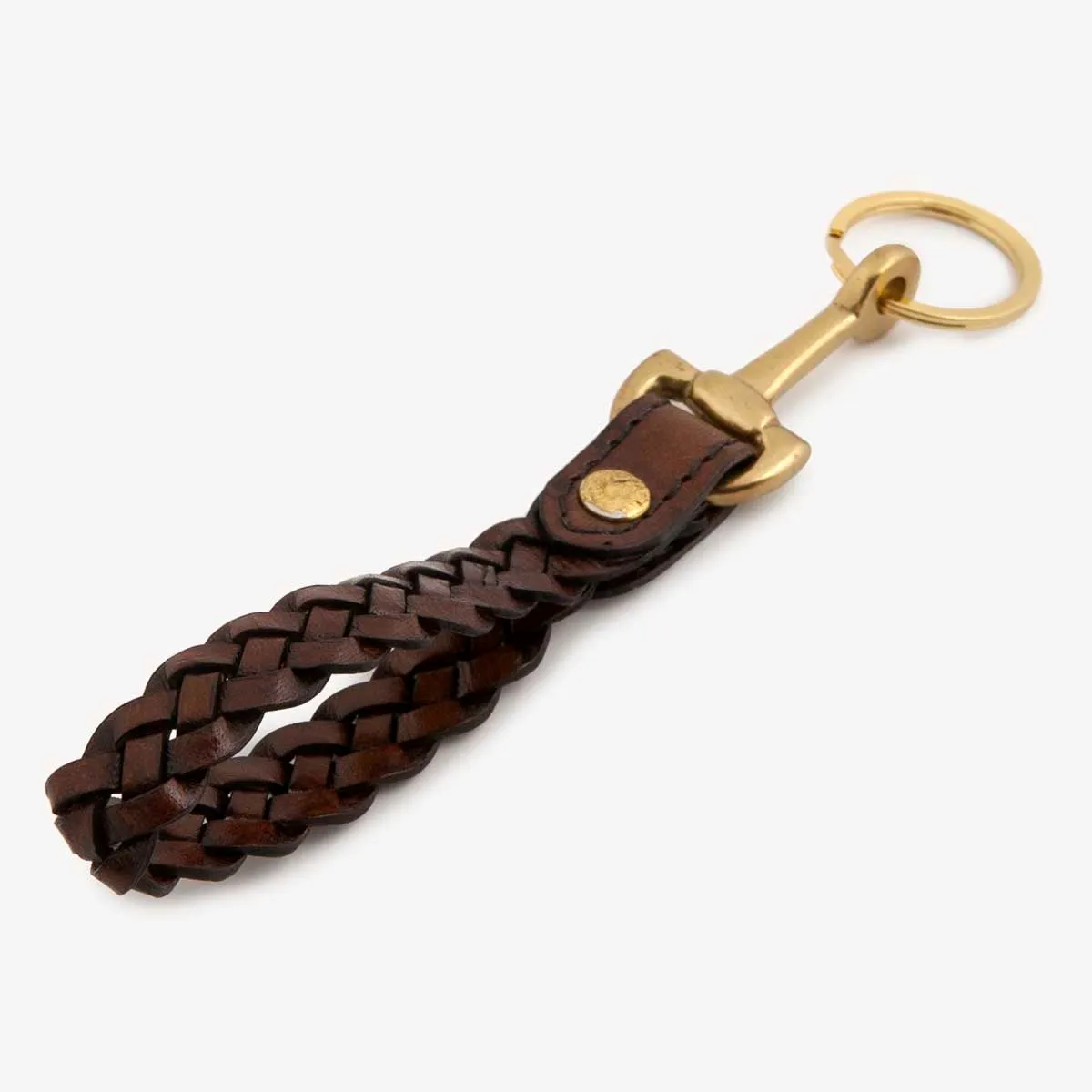 Leather Woven Key Chain