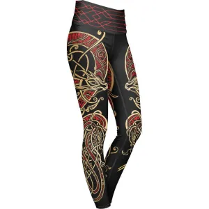 Loki High Waisted Leggings - Fire Edition