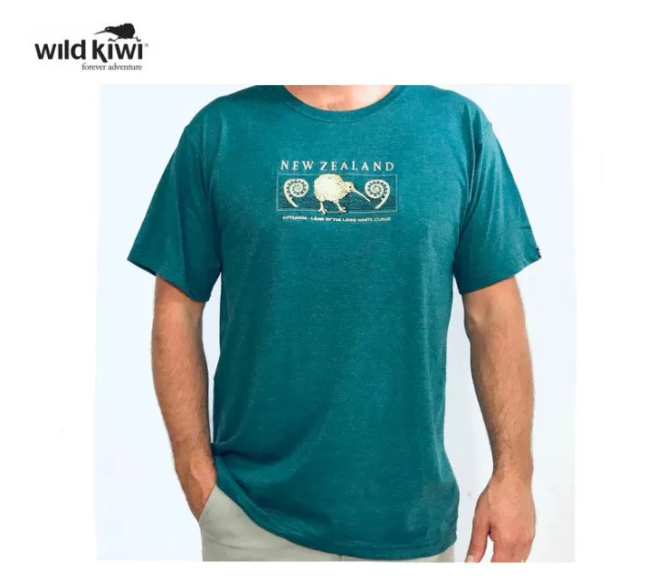 Mens T Shirt - Kiwi and Koru