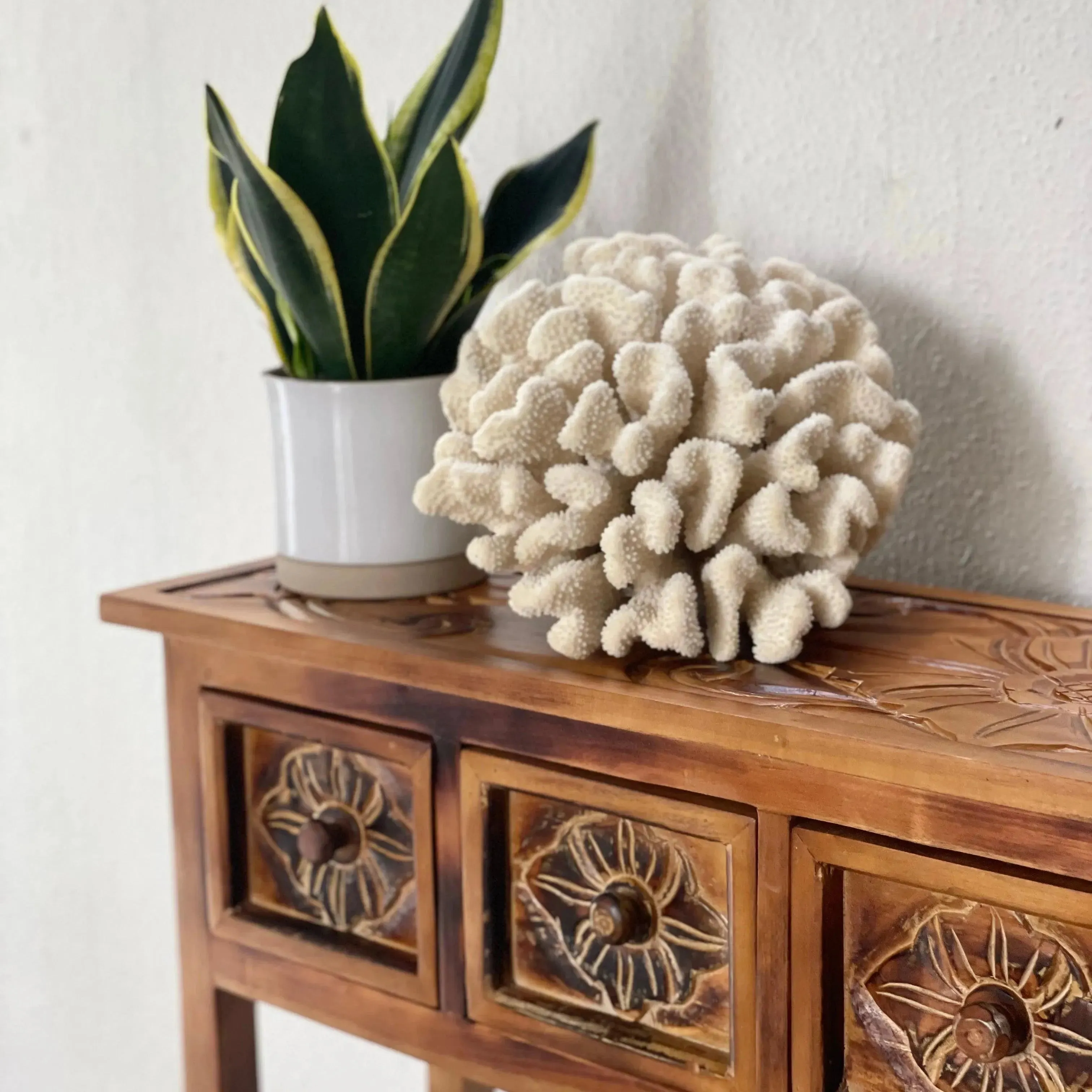 Moroccan Style Console Table Natural Finish