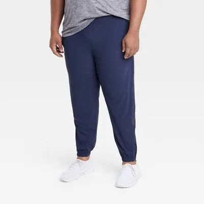 New - Men's Big Lightweight Tricot Joggers - All in Motion Navy 2XL