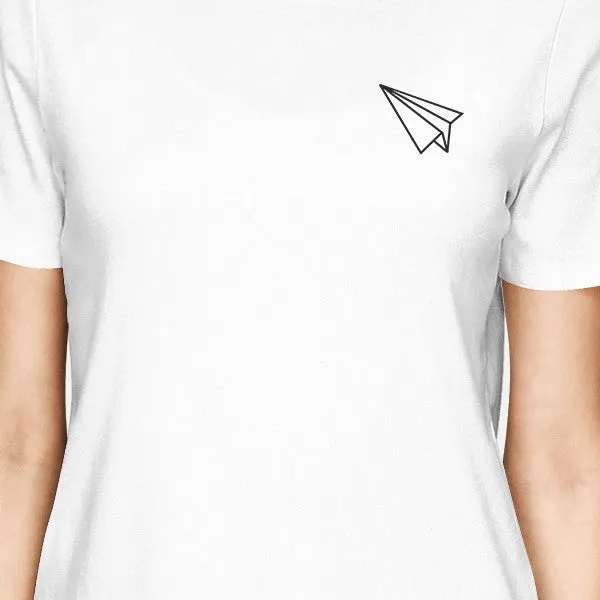 Origami Plane And Boat BFF Matching White Shirts