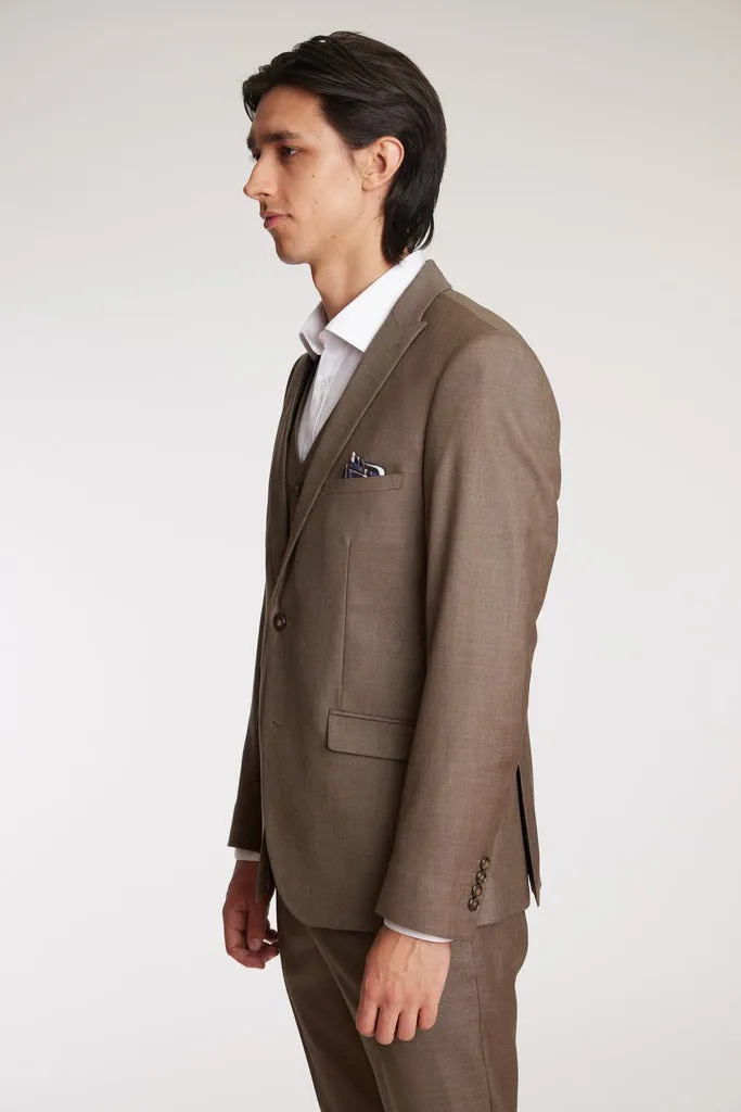 Paisley & Gray Ashton Peak Jacket Modern Fit Dark Khaki Shark