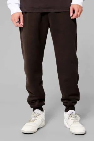 Premium Fleece joggers (Dark Brown)