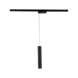 Silo LED Pendant Head 20W 3500K, Halo, Black with White Collar