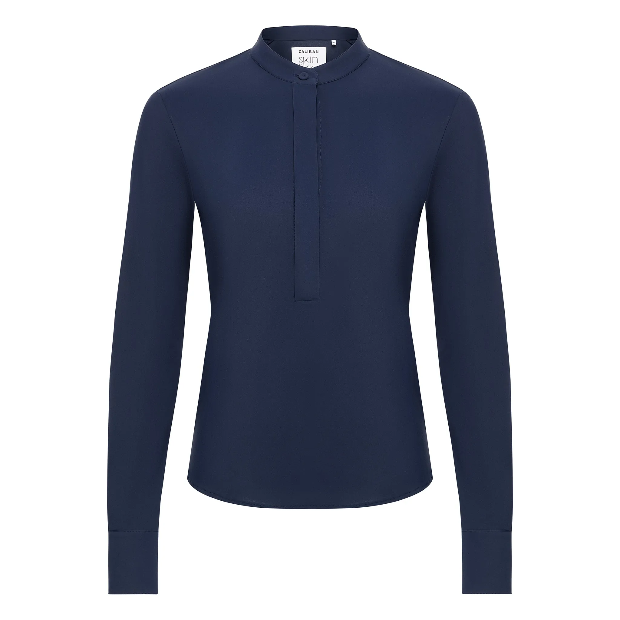 Skin-Like Blouse - Navy