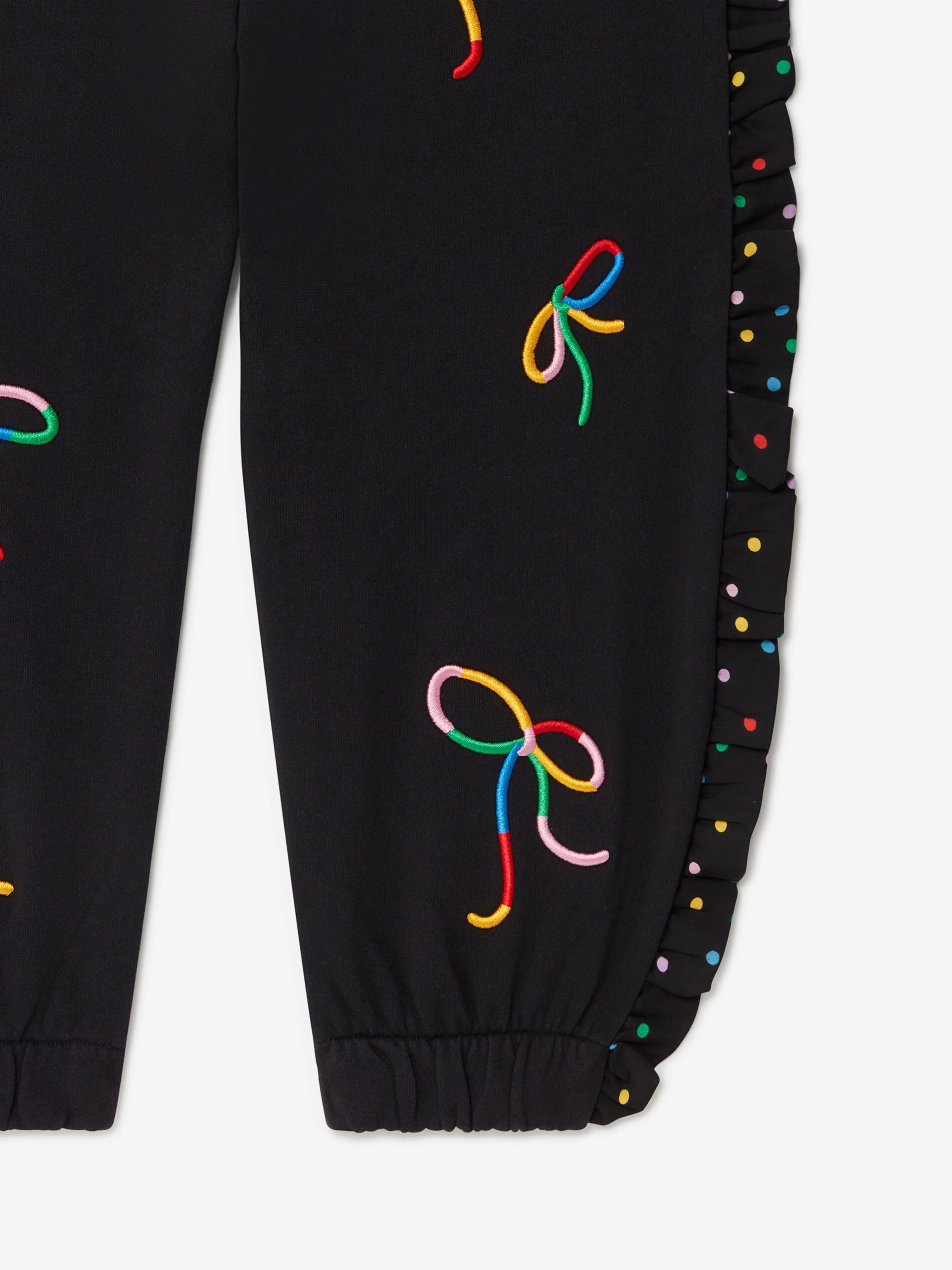 Stella McCartney Girls Bow Joggers in Black