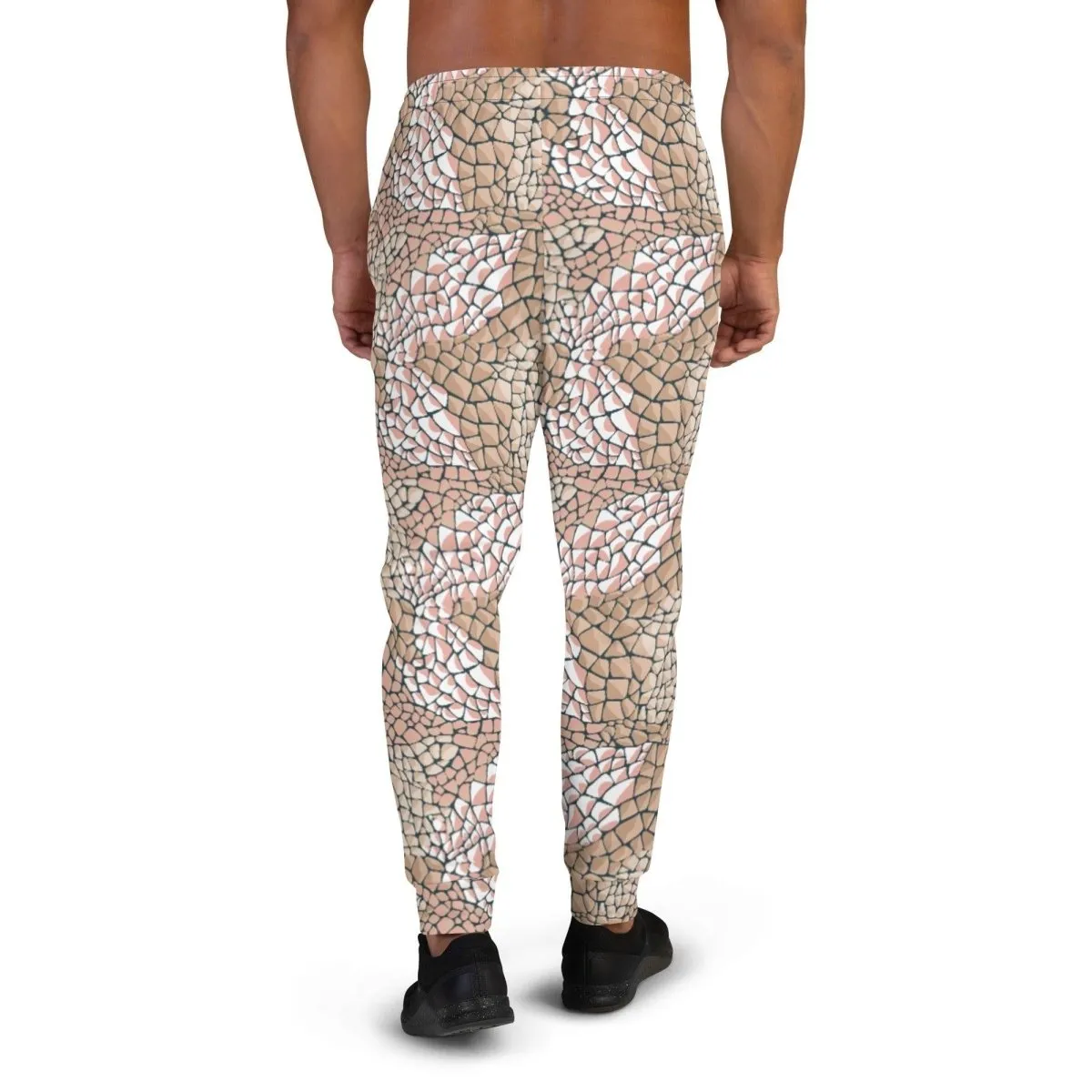 Tan Animal Print Men's Street Joggers