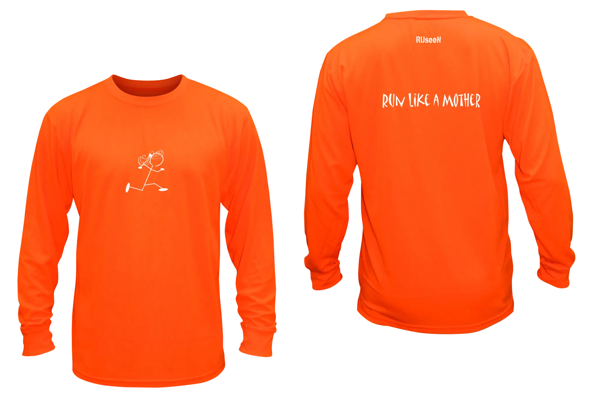 Unisex Reflective Long Sleeve Shirts - Run Like a Mother