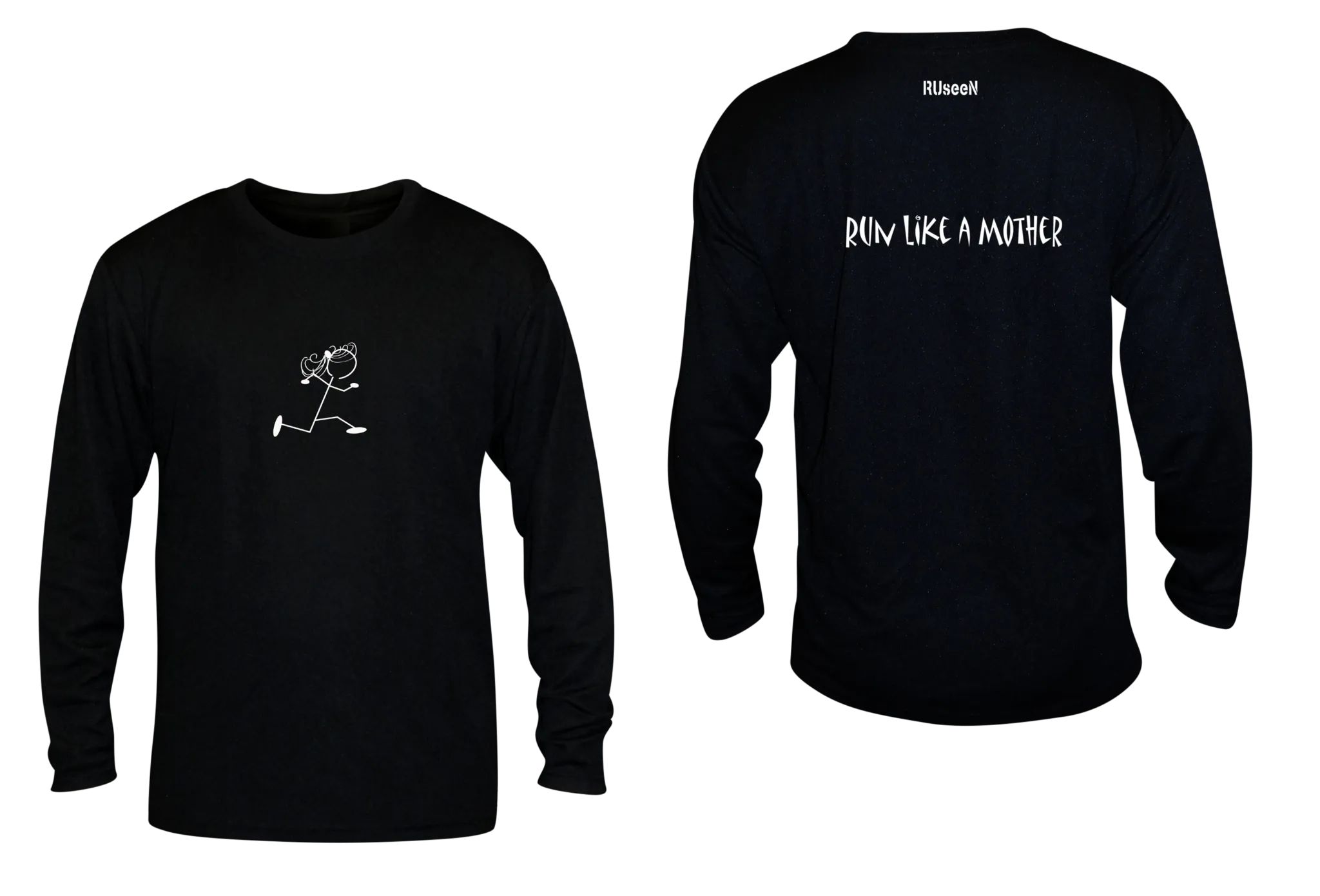 Unisex Reflective Long Sleeve Shirts - Run Like a Mother