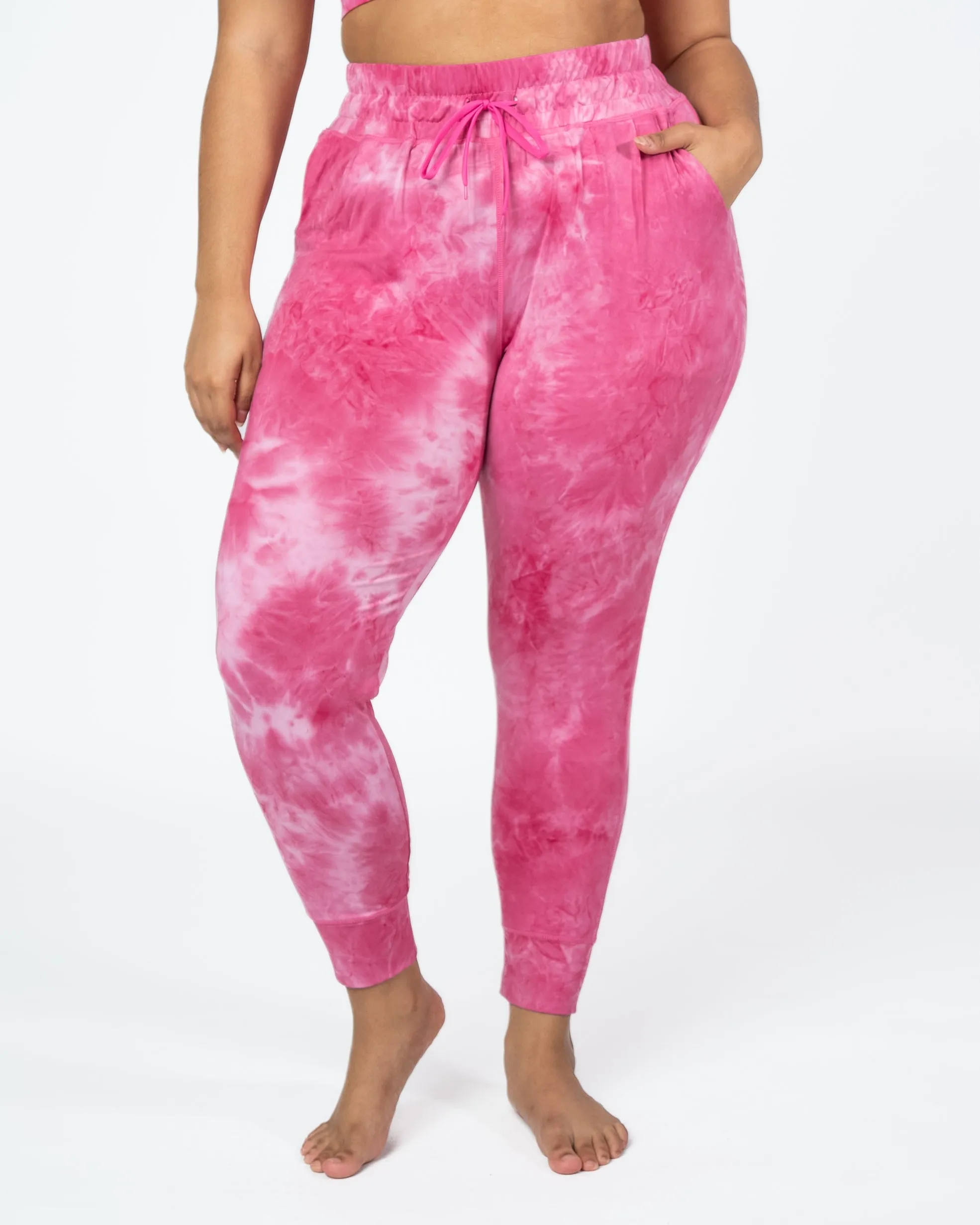 Weekend Joggers - Hibiscus Tie Dye