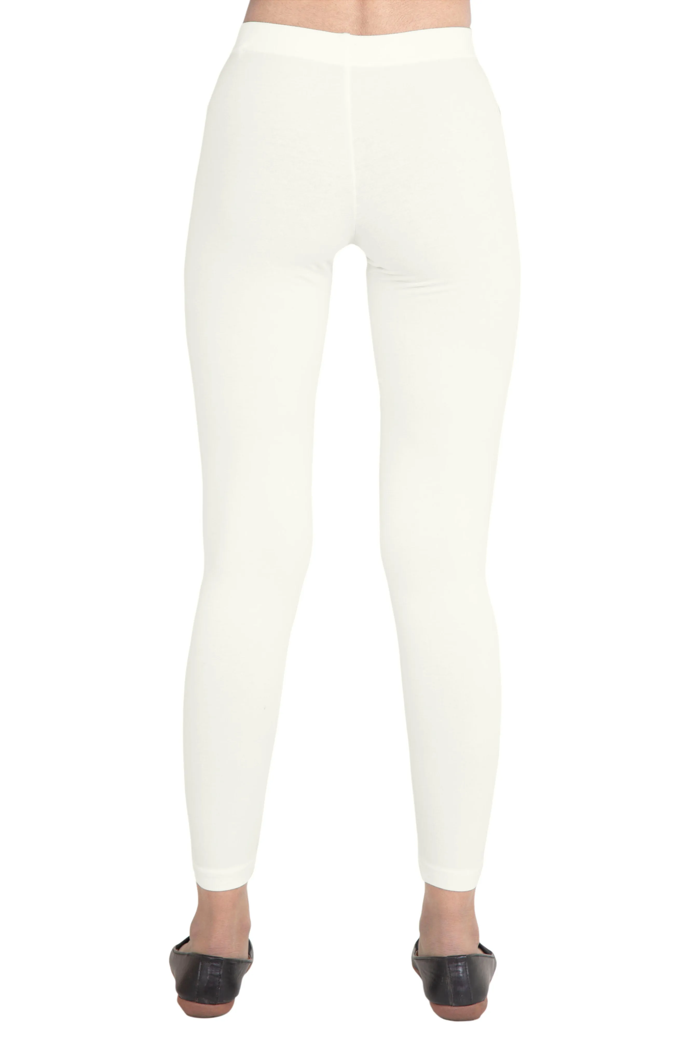 Women Ecru Ankle Length Legging