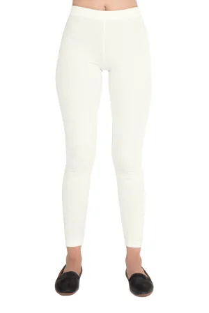 Women Ecru Ankle Length Legging